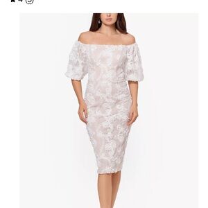 Elegant Off-Shoulder White Lace Dress